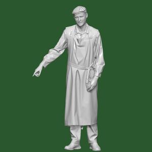 WORKER PEOPLE CHARACTER DIORAMA