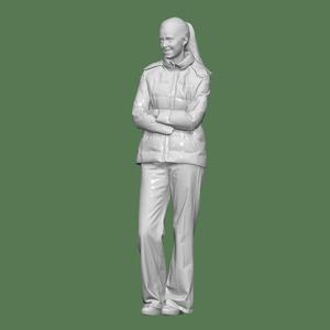 WOMAN COAT FOR DIORAMA PEOPLE CHARACTER