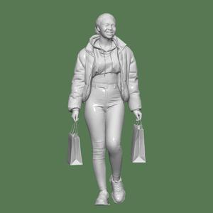 WOMAN SHOPPING PEOPLE CHARACTER