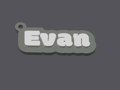 Name tag Evan
