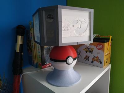 Otočná lampička lithophane s ruznými motivy