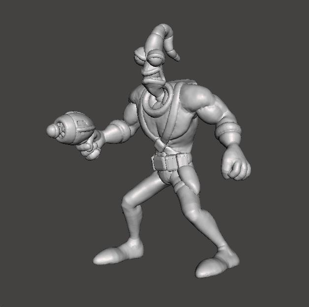 EARTHWORM JIM MINIATURE MODEL FIGURE FOR SCIFI GAMES RPG DND