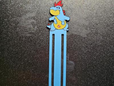 Pokemon Croconaw child's bookmark