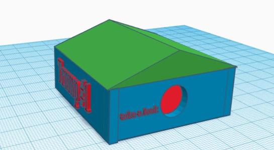 ( tinker cad series )look inside house