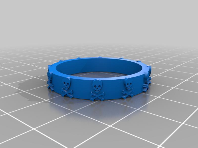 Dual Color Skull Ring