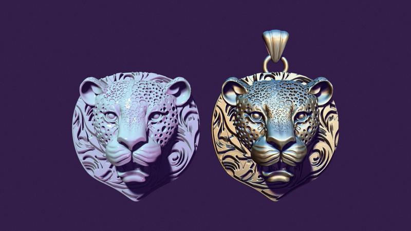 medallion Jaguar for casting