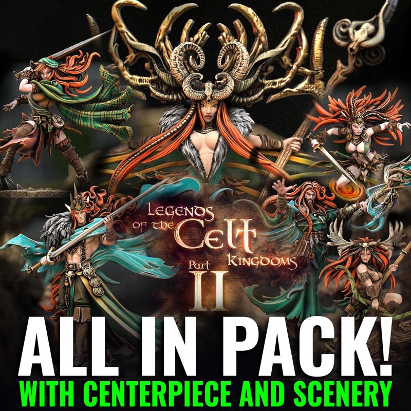 Legends of the Celts Kingdoms part II All in Pack (With Scenery/Centerpiece)