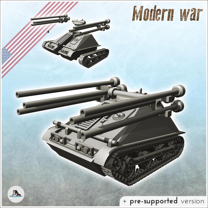 M50 Ontos 106 mm light armored anti-tank vehicle - USA US Army Cold War America Era Iron Curtain Warfare Crisis Conflict