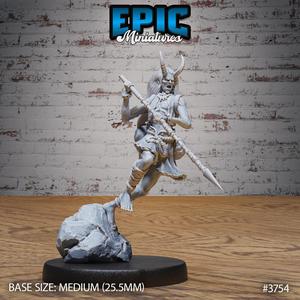 Oni Rival Attack ‧ DnD Miniature ‧ Tabletop Miniatures ‧ Gaming Monster ‧ 3D Model ‧ RPG ‧ DnDminis ‧ STL FILE