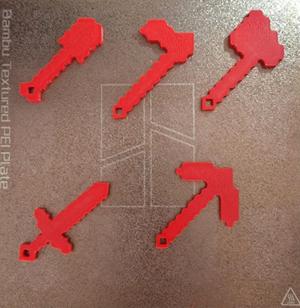 Minecraft tools Keychains
