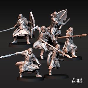 6x Bloody Elf King Guard | Bloody Elves | Fantasy | Ring of legends