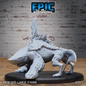 Shark Dog Aware ‧ DnD Miniature ‧ Tabletop Miniatures ‧ Gaming Monster ‧ 3D Model ‧ RPG ‧ DnDminis ‧ STL FILE