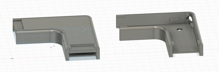 Soporte perfil tira de led 17mm (Ikea LACK Enclosure)