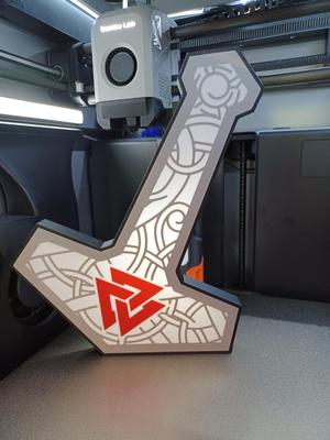 Mjolnir (thor's hammer) lightbox
