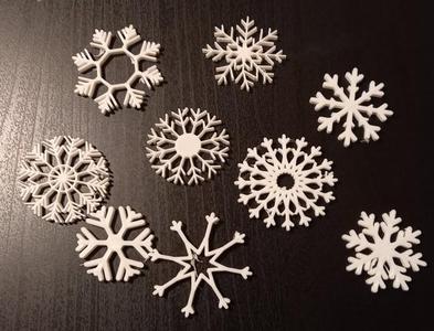 Snowflakes set