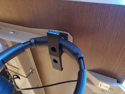 Headphone Hook, T-shaped, under IKEA IDÅSEN desk