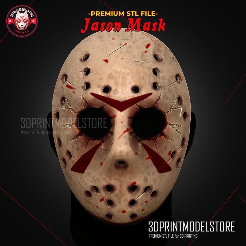 Jason Mask Friday The 13th 3D Print Model - Anime, Manga, Cosplay, Props