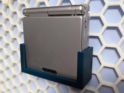 Gameboy Advance SP Mount for Honeycomb Storage Wall