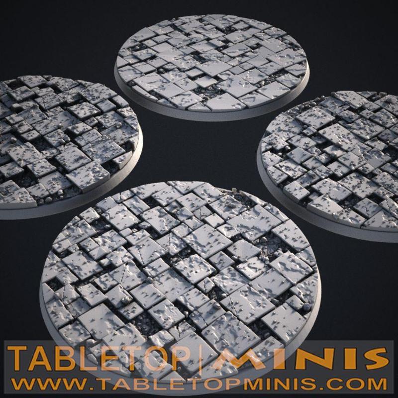 Broken Tiles 100x100mm Bases