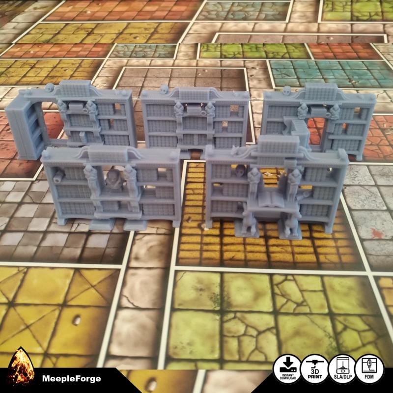 Bookcases for use with HeroQuest