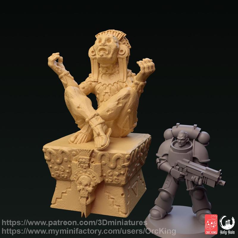 Aztec God Xochipilli Statue (Supportless)