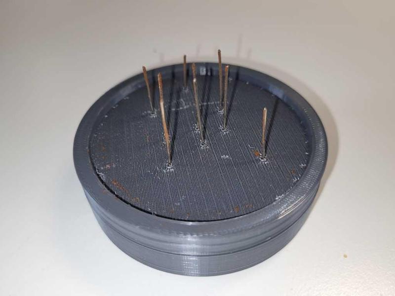 Coffee WDT (Weis Distribution Tool) with paperclips