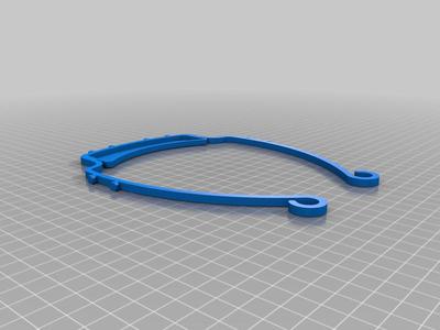 Large peak - 3DVerkstan headband face shield remix