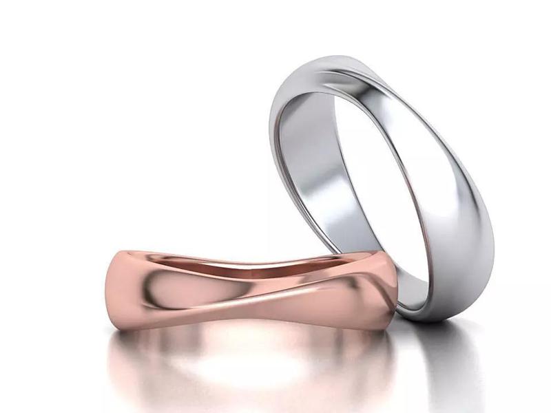 Mobius Wedding Ring 5 and half mm wide band