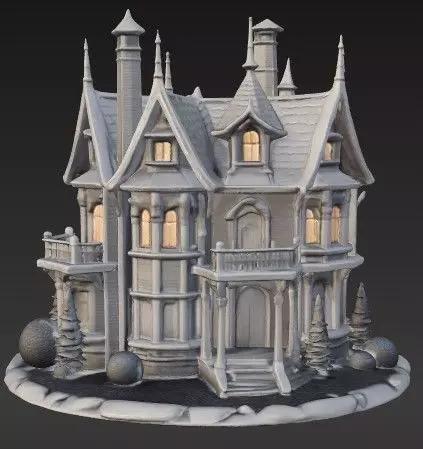 Fairy Tale Gothic House  3D Printable Architecture Model