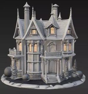 Fairy Tale Gothic House  3D Printable Architecture Model