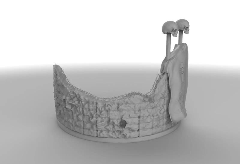 Base miniature model Warhammer 40k fan made