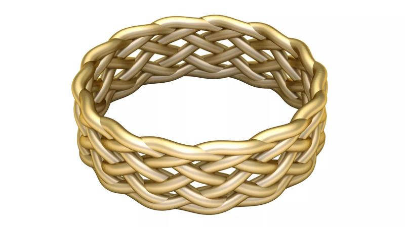 woven ring 3D printable model