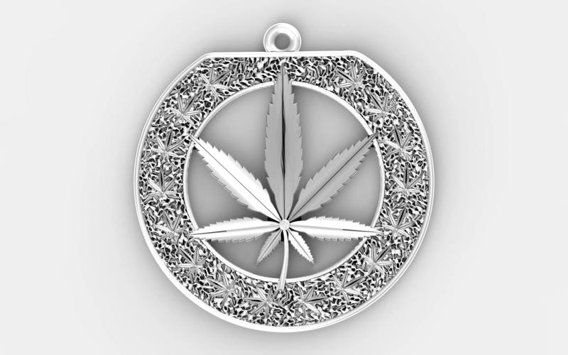 Cannabis leaf marijuana hemp ganja