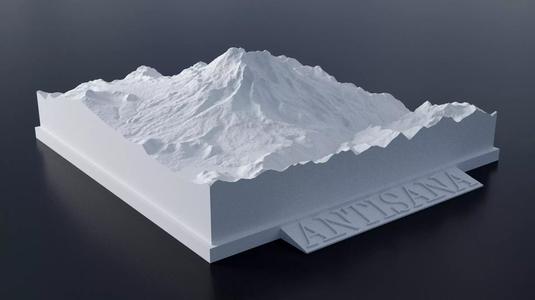Antisana 3D Print mountain