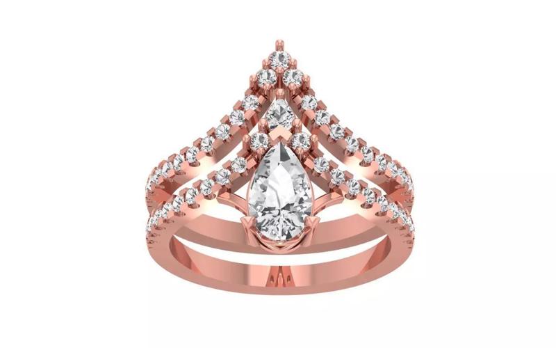 Women Wedding Engagement Bridal Ring Set