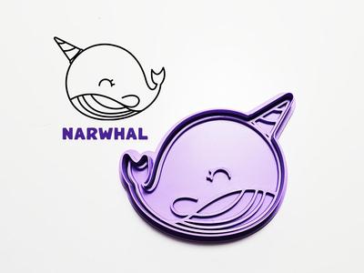 Narwhal Cookie Cutter / Stamp