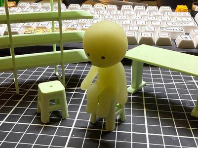 my little stool - smiski scaled chair