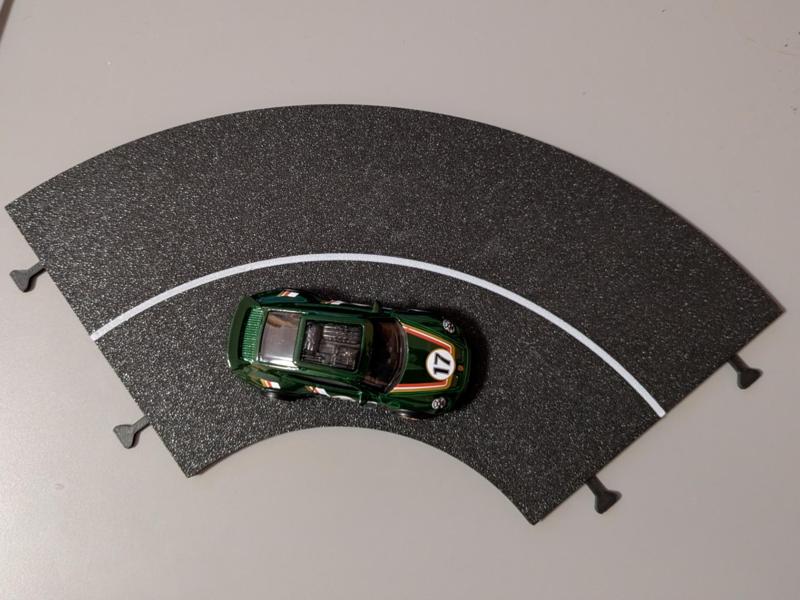 road for model cars, long curve (hot wheels)