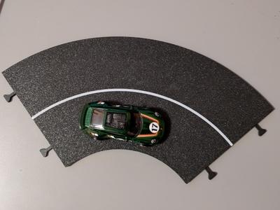road for model cars, long curve (hot wheels)