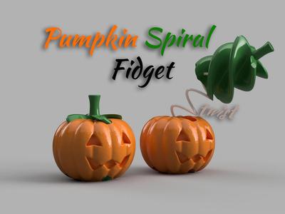 Pumpkin spiral fidget toy – Halloween twist fun 
