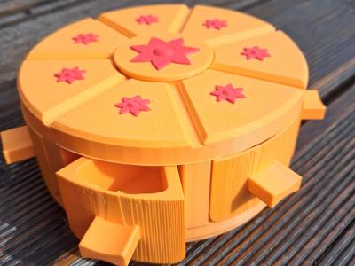 STORAGE /PILLS BOX CLICK SYSTEM FULLY ROTABLE 