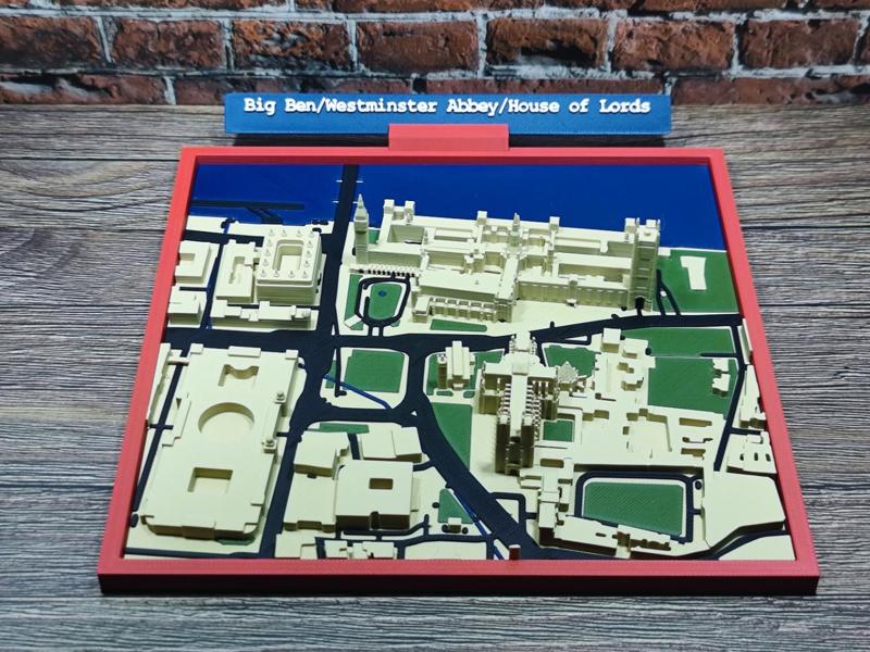 London–Westminster 3D Miniature City Model