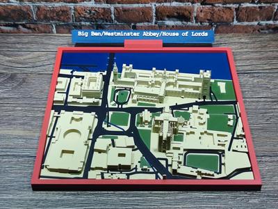 London–Westminster 3D Miniature City Model
