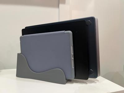 Four Slot Vertical Laptop Stand
