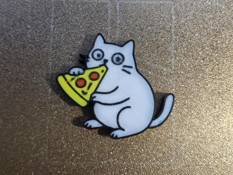 Pizza Cat Magnet