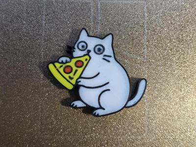 Pizza Cat Magnet