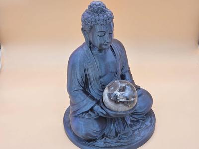Buddha with a bowl for crystal balls, jewelry, etc