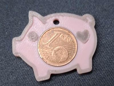 Lucky Pig with Coin Compartment (1-Cent Lucky Coin)