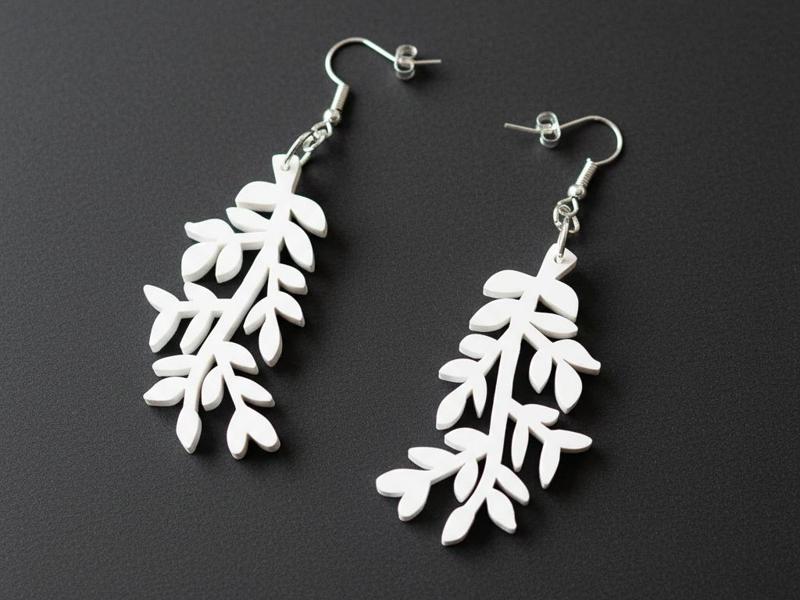 Floral leaf earring