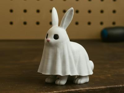 The Ghost Bunny – Halloween Statue Figurine 3D AMS